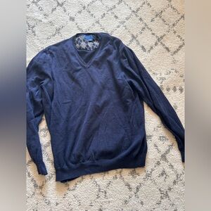 Macy's Deep Blue V-Neck Sweater